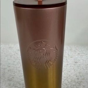 New Fall edition Starbucks rose gold tumbler